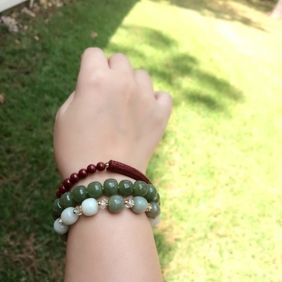 Buddha Stones Natural Cinnabar Heart Sutra Blessing Bracelet  COPY - Cinnabar Heart Sutra Bracelet 朱砂心经手链